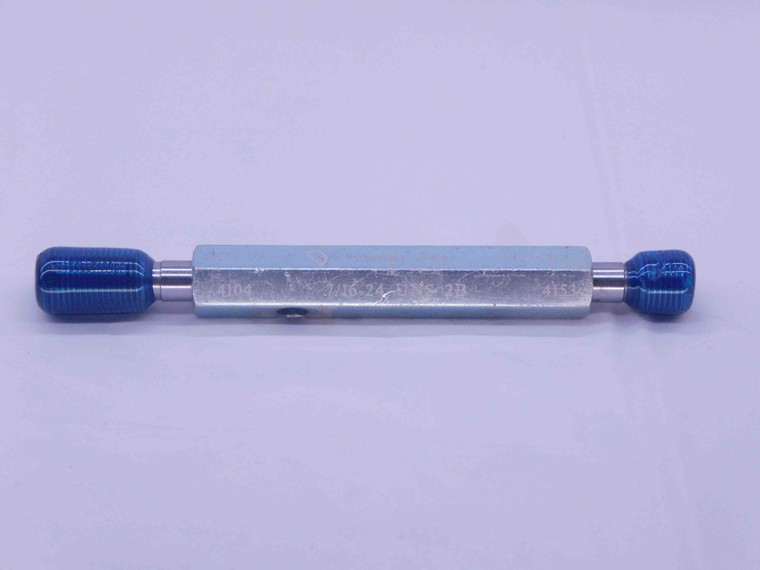 7/16 24 UNS 2B VERMONT THREAD PLUG GAGE .4375 GO NO GO P.D.'S = .4104 & .4153 - DW36994CL5