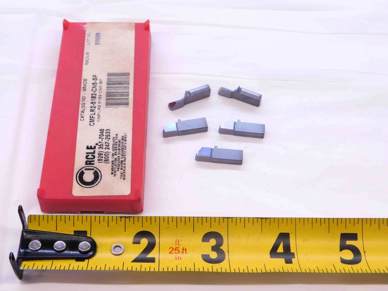 5pcs NEW CIRCLE CMFLR2-5182-CN5-SP HSS GROOVING INSERTS MADE IN USA - NS1708BU5