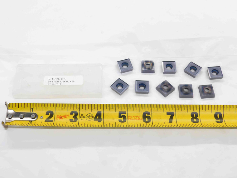 10pcs NEW K-TOOL SPEB 532CB X20 TiAlN COATED CARBIDE INSERTS SPEB532CB USA MADE - DCT-DM2470