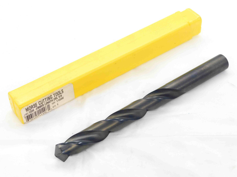 MORSE 5/8 O.D. HSS JOBBER LENGTH TWIST DRILL BIT 11496 5 3/16 LOC .625 5.1875 - DCT-DM2498