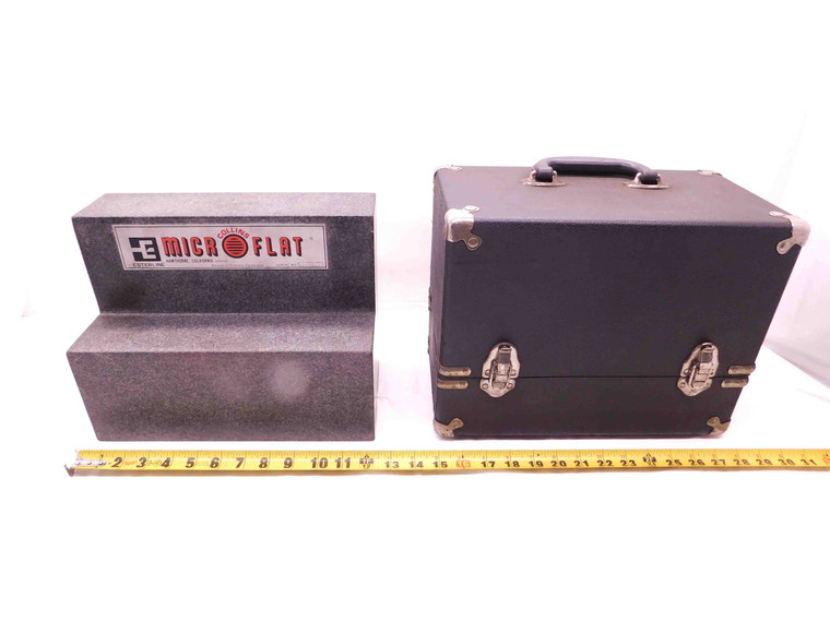 ESTERLINE COLLINS MICRO FLAT ANGLE / STEP GRANITE SURFACE PLATE 12 1/4 X 3" FACE