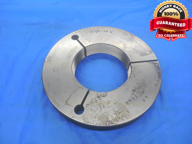 3 5/8 16 N 3A THREAD RING GAGE 3.625 GO ONLY P.D.= 3.5844 UN-3A INSPECTION CHECK - DW6778RDRL