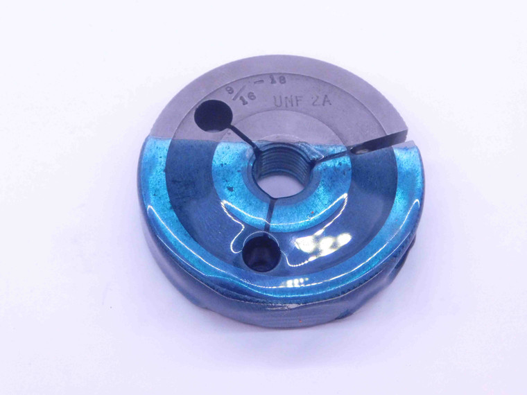 9/16 18 UNF 2A BEFORE PLATE THREAD RING GAGE .5625 GO ONLY P.D. = .5242 CHECK - DW37043CT4