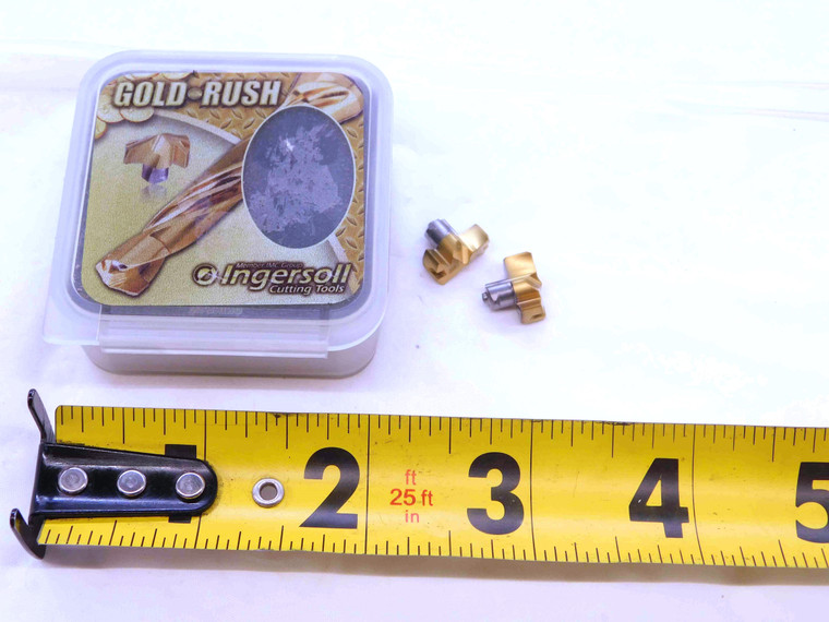2pcs NEW INGERSOLL TPF1200R01 IN2505 TiN CARBIDE DRILL TIP INSERTS .473" DIA - DCT-NS1795
