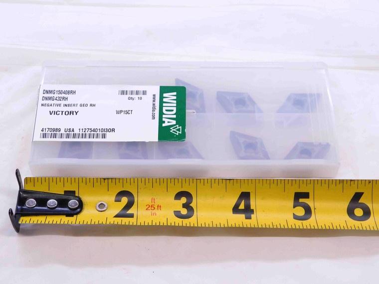 10pcs NEW WIDIA DNMG150408RH WP15CT TiN COATED CARBIDE TURNING INSERTS DNMG432RH - DCT-NS1853