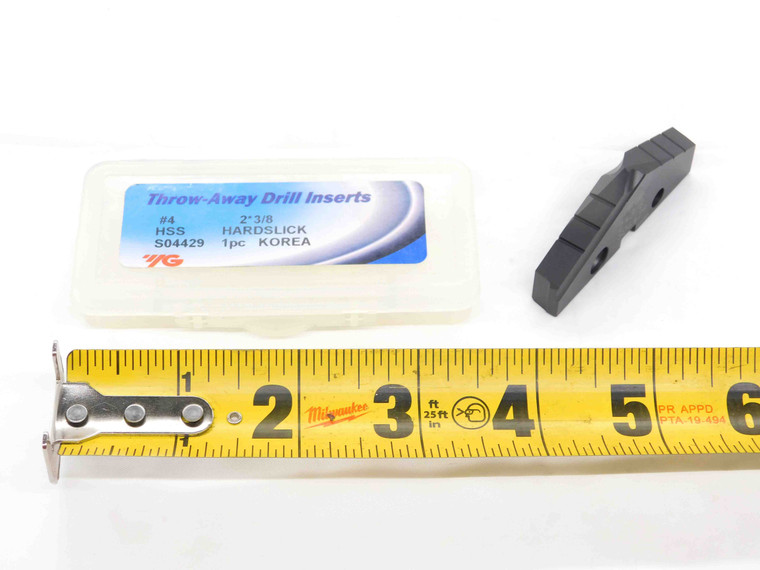 1pc NEW YG1 2 3/8 SERIES #4 S04429 M4 HARDSLICK HSS SPADE DRILL INSERT 2.375 - DCT-DM2549