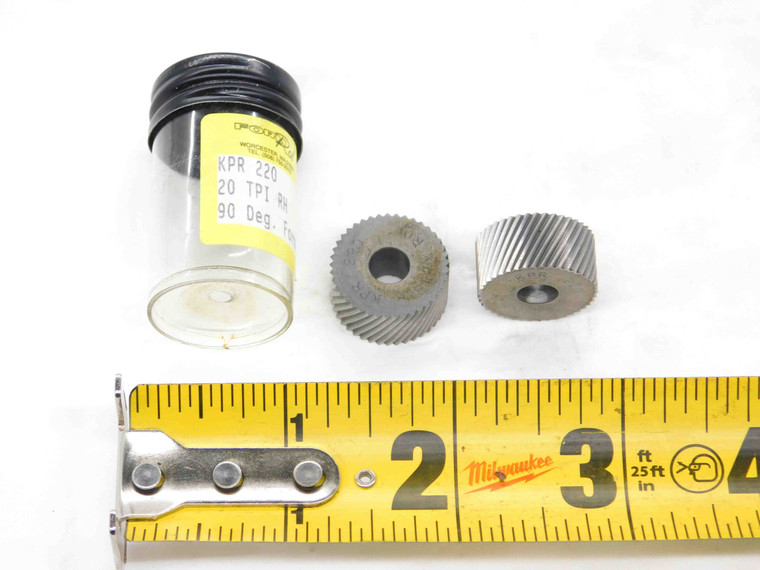 2pcs NEW FORM ROL KPR 220 KNURLING WHEEL 20 TPI RH 90 DEG FORM RIGHT HANDED - DM2585BM4