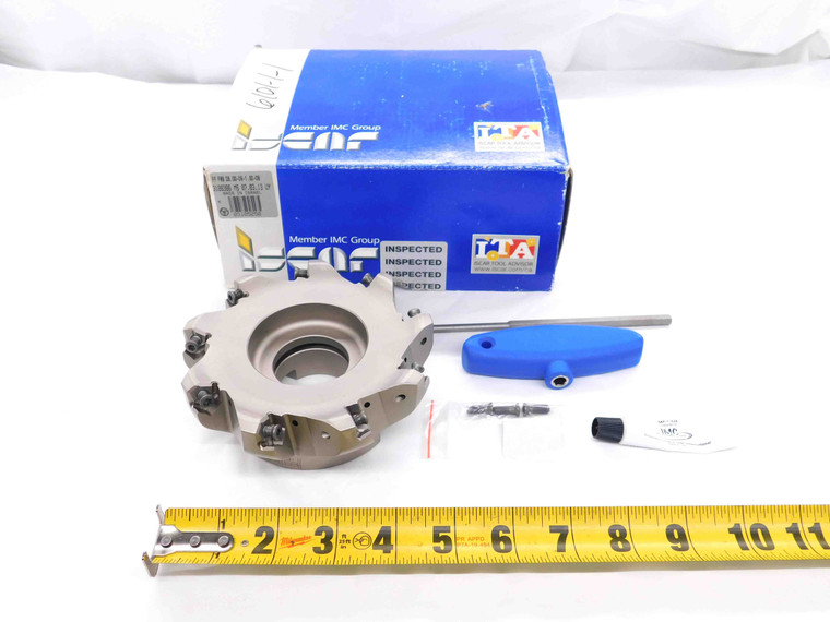 ISCAR 5" OD FACE MILL FF FWX D5.00-09-1.50-08 1 1/2 PILOT 9 POCKETS WXCU 08 5.0 - DCT-DM2602