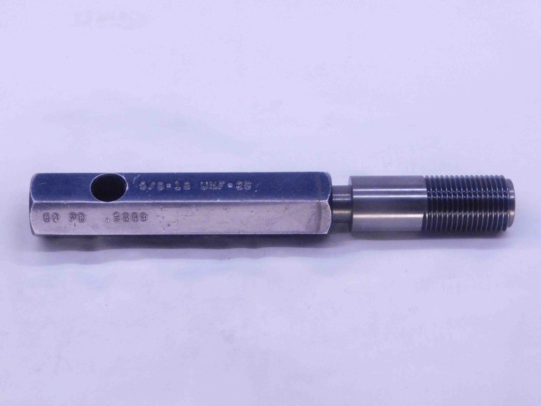 5/8 18 UNF 2B CARBIDE THREAD PLUG GAGE .625 .6250 GO ONLY P.D. = .5889 2B OR 3B - DW37176LVR