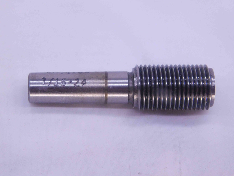 7/16 24 THREAD PLUG GAGE .4375 GO ONLY P.D. = .4165 7/16"-24 INSPECTION CHECK - DW37187CT4