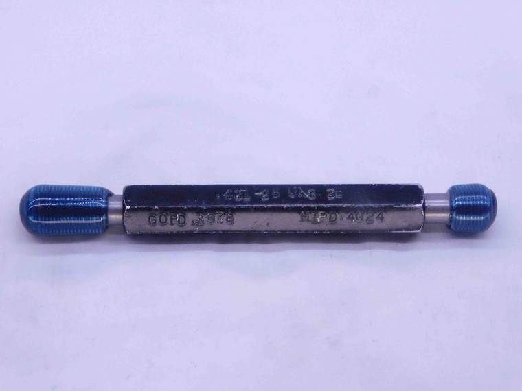 .421 28 UNS 2B THREAD PLUG GAGE .4210 GO NO GO P.D.'S = .3978 & .4024 27/64 - DW37198CT4