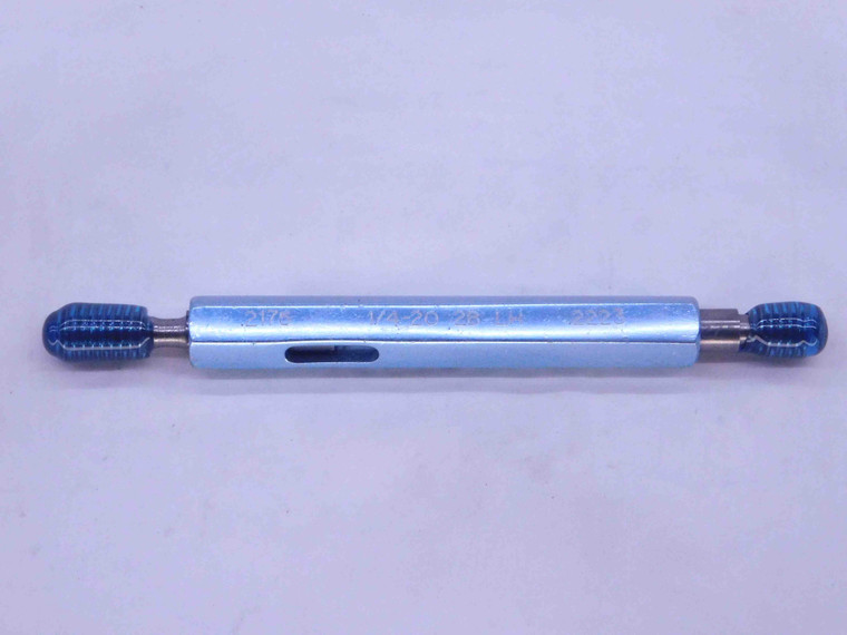 1/4 20 UNC 2B LEFT HAND THREAD PLUG GAGE .25 GO NO GO P.D.'S = .2175 & .2223 - DW37206CT4