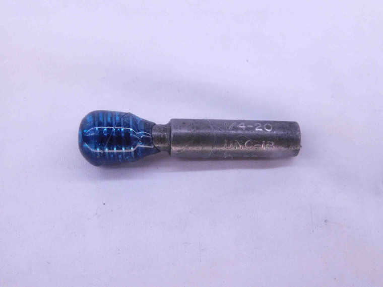1/4 20 UNC 1B THREAD PLUG GAGE .25 .250 .2500 NO GO ONLY P.D. = .2248 CHECK - DW37213SLW