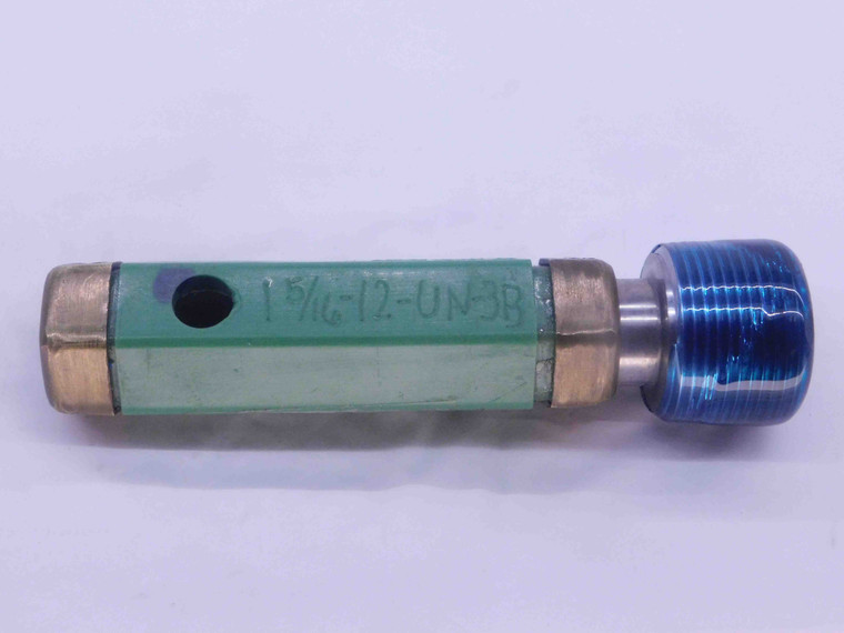 1 5/16 12 UN 3B THREAD PLUG GAGE 1.3125 GO ONLY P.D. = 1.2584 3B OR 2B CHECK - DW37219LVR