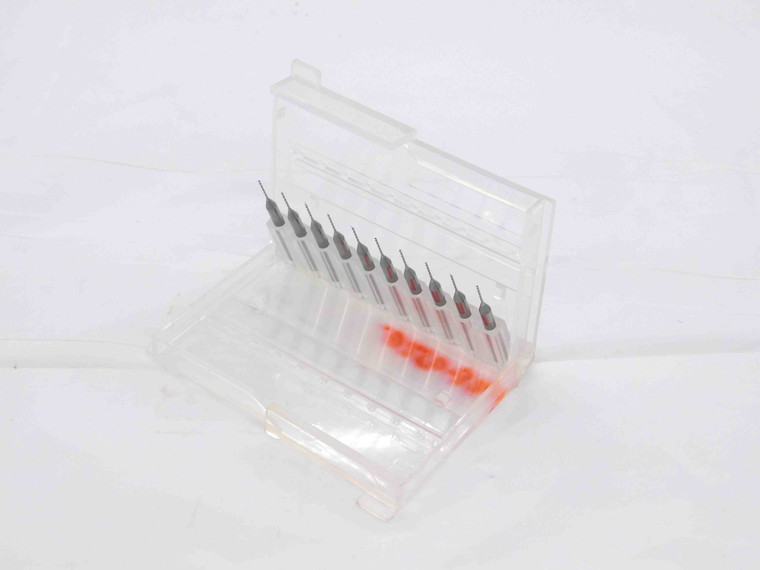 10PCS M.A. FORD #72 CARBIDE CIRCUIT BOARD DRILL BIT 3202502 1/8 SHANK .025 - DM2720CG5