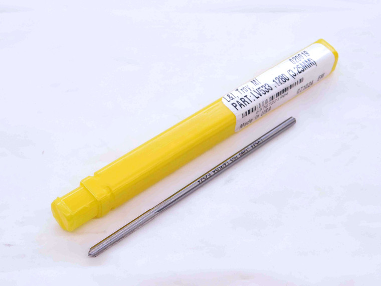 NEW 0.128 O.D. HSS CHUCKING REAMER 4 FLUTE .128 .1280 1/8 .1250 +.0030 OVERSIZE - NS2271LAI