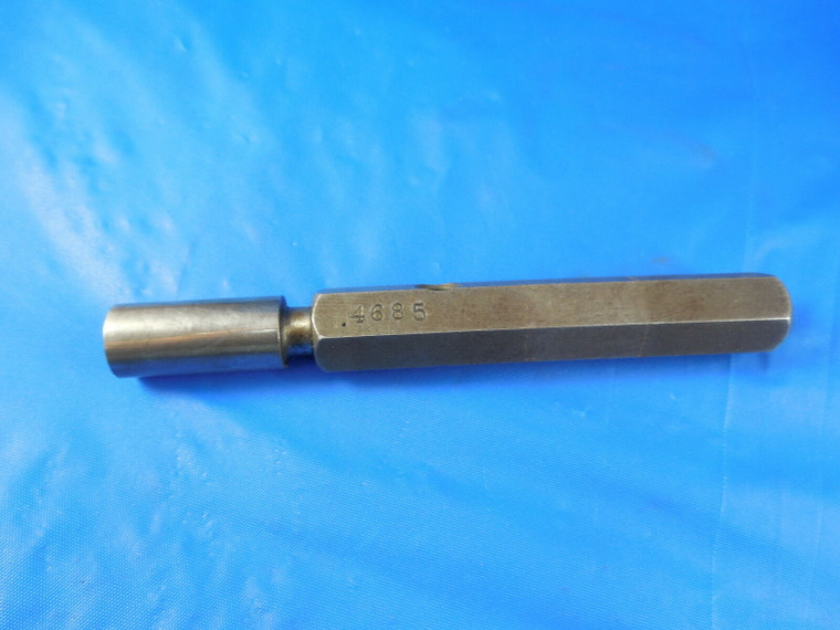 .4685 SMOOTH PIN PLUG GAGE .46875 - .00025 UNDERSIZE 15/32 INSPECTION TOOLING