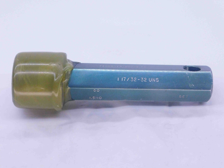 1 17/32 32 UNS SET THREAD PLUG GAGE 1.5312 GO ONLY P.D. = 1.5110 UNS 2B or 3B - DW37262SLW