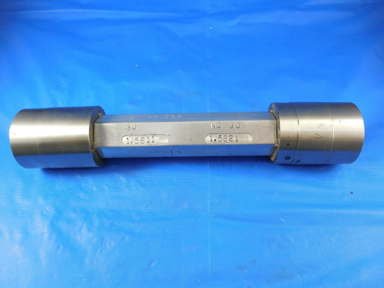 1.5611 & 1.5621 ?? SMOOTH PIN PLUG GAGE GO NO GO 1.5625 - .0014 UNDERSIZE 1 9/16