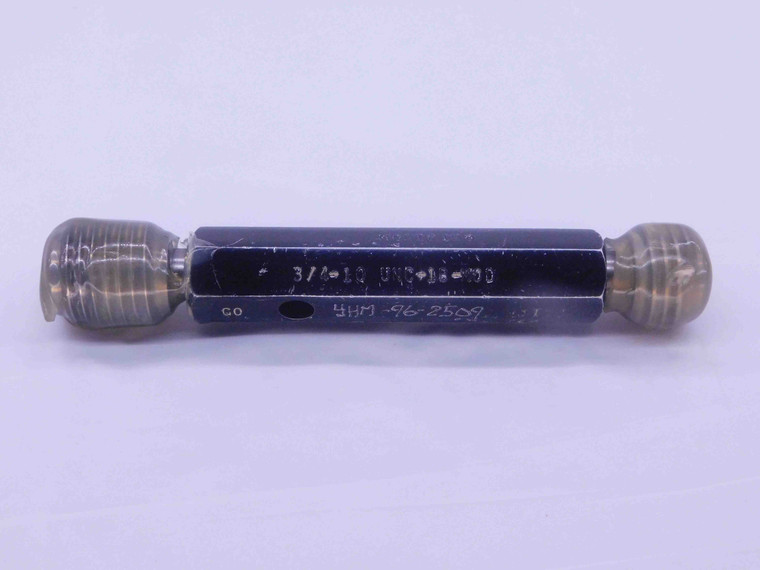 3/4 10 UNC 1B MODIFIED THREAD PLUG GAGE .75 .750 GO NO GO P.D.'S = .6870 & .6965 - DW37499CQ5