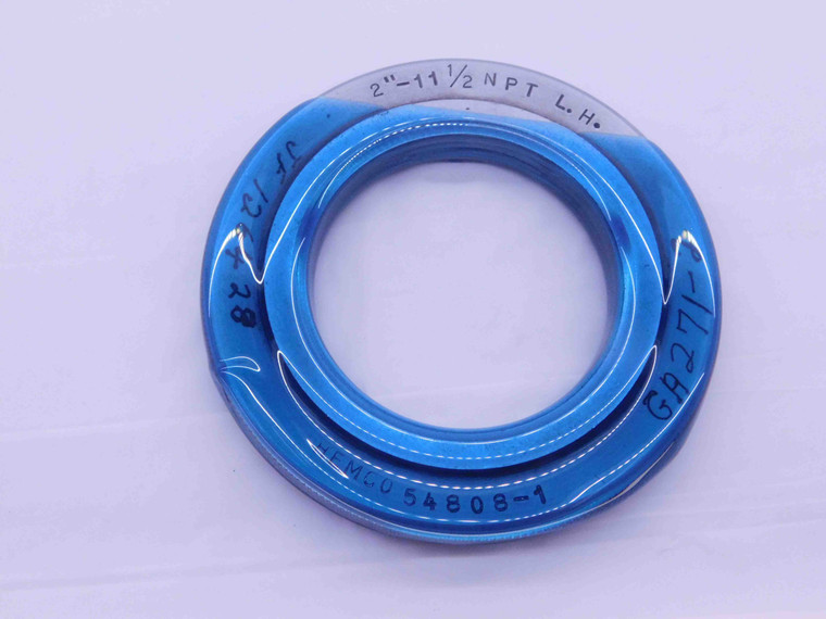 2" 11 1/2 NPT L1 LEFT HAND PIPE THREAD RING GAGE 2.0 2.00 2.000 L.H. N.P.T. - DW37540CG4