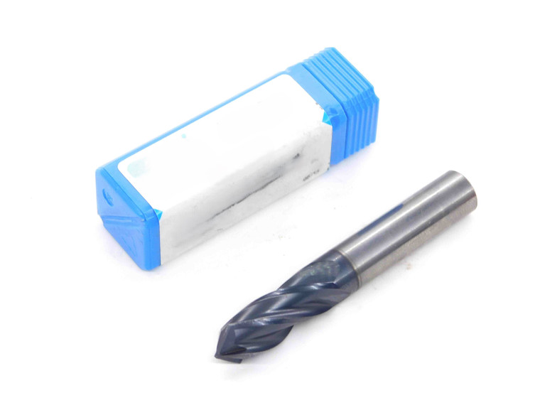 NEW MICRO 100 3/8 O.D. 1" LOC CARBIDE DRILL END MILL 4 FL DM-375-490X-127A .375 - DM2870CG5