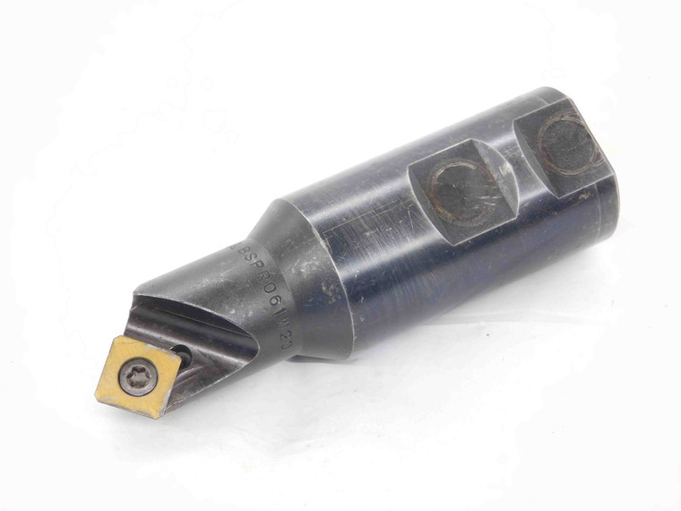 MITSUBISHI 3/8 X 45 DEG INDEXABLE CHAMFER MILL BSPR061W20 1 1/4 SHANK 1 FLUTE - DM2943BY4