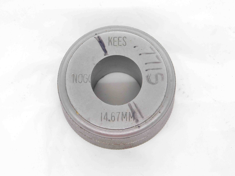 14.670 MASTER PLAIN BORE RING GAGE 15.000 -.330 UNDERSIZE 15 mm .5776 14.67 - DM3031CT4