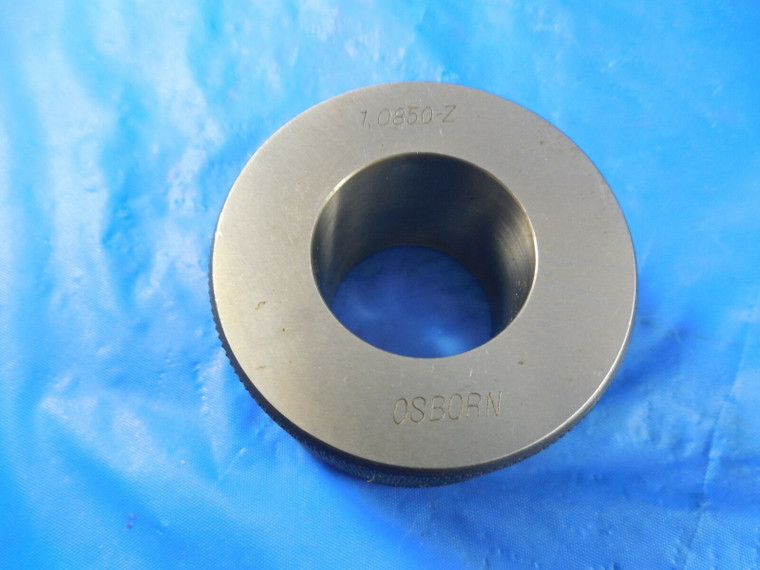 1.0850 CLASS Z SMOOTH PLAIN BORE RING GAGE 1.0625 + .0225 OVERSIZE 1 1/16 TOOL
