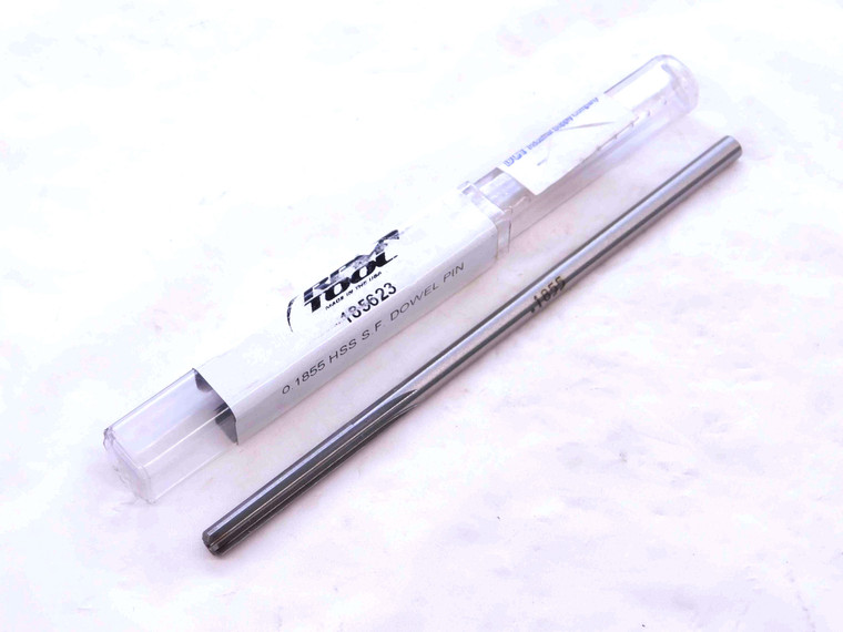 NEW RPM TOOLS 0.1855 OD HSS DOWEL PIN REAMER 6 FL .1855 .1875 -.0020 UNDERSIZE - DCT-NS2322