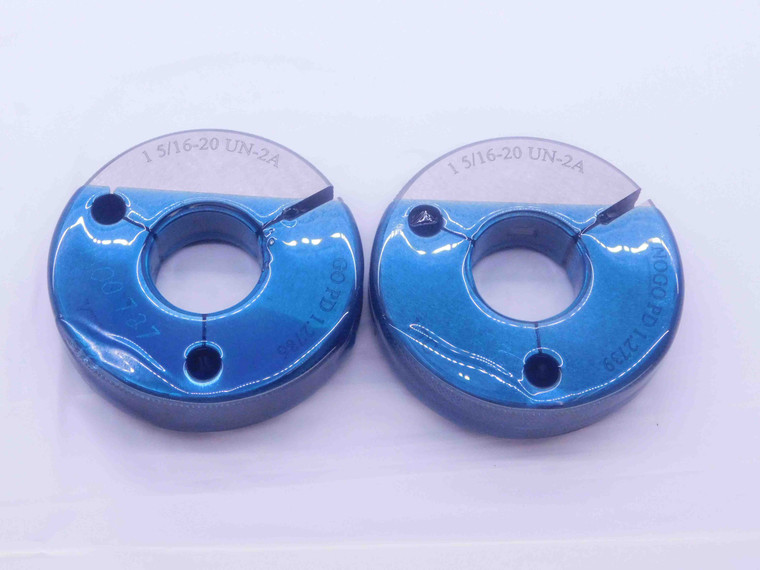 1 5/16 20 UN 2A VERMONT THREAD RING GAGES 1.3125 GO NO GO PD'S = 1.2786 & 1.2739 - DW37587CQ5