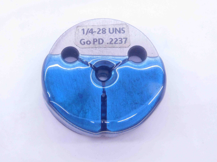 1/4 28 UNS SPECIAL THREAD RING GAGE .25 .250 GO ONLY P.D. = .2237 3A INSPECTION - DW37618SLW