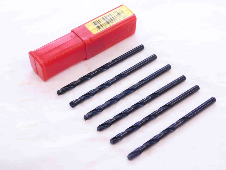 6PCS DORMER 13/64 O.D. BLACK OXIDE HSS AIRCRAFT TYPE B TWIST DRILL BIT .2031 - DCT-NS2389