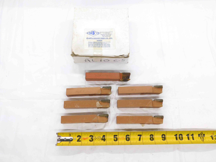 7pcs. NEW CHTCO AL-10 C-5 5/8" SQUARE CARBIDE BRAZED TOOL BIT 4" OAL MADE IN USA - DCT-DM3129
