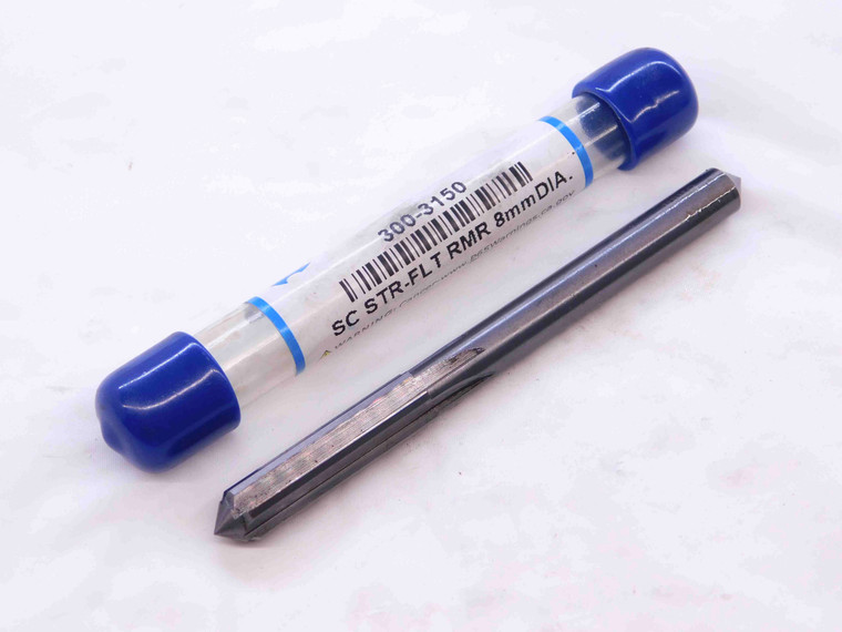 OSG 8mm O.D. CARBIDE REAMER 6 FLUTE .315 .3150 5/16 .3125 +.0025 OVERSIZE 8 mm - NS2303.CG5