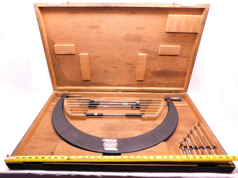 STARRETT 724LZ 18" - 24" TUBULAR BOW TYPE INTERCHANGEABLE ANVIL MICROMETER MIC
