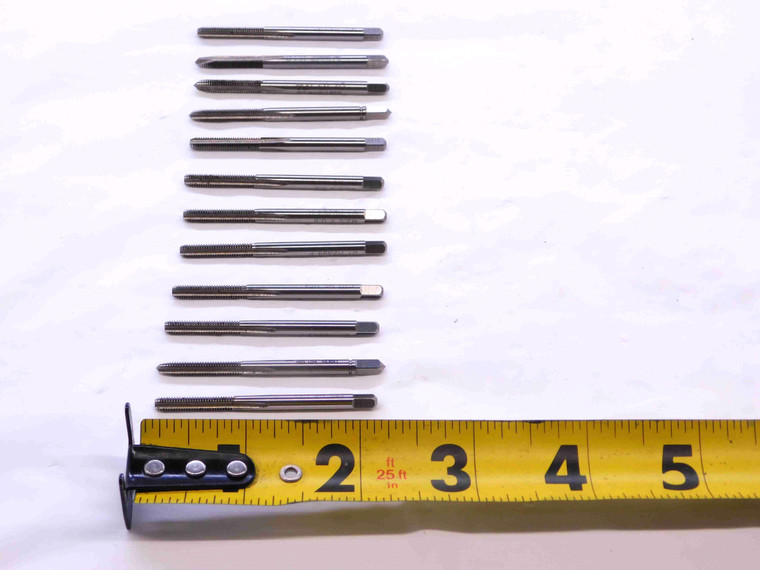 12pcs M3.5 X 0.6 D1 HSS PLUG TAP 3 STRAIGHT FLUTE 3.5 mm METRIC THREADING .6 - DCT-NS2445