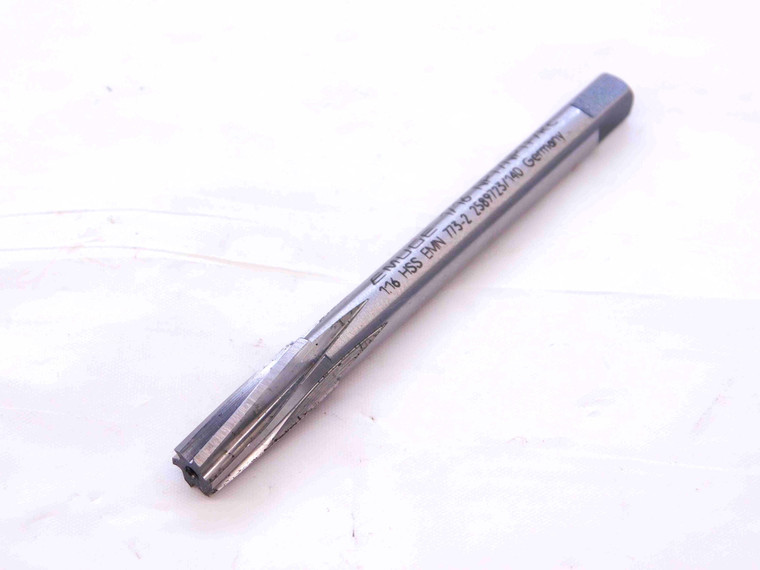 NEW EMUGE 1/16 OD HSS PIPE TAP REAMER SPIRAL 6 FL .0625 ONSIZE MADE IN GERMANY - NS2485LVR