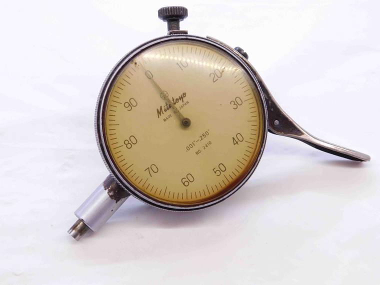MITUTOYO NO. 2410 DIAL TEST INDICATOR .001 - .250" RANGE .001" GRADUATION - NS2381CQ5