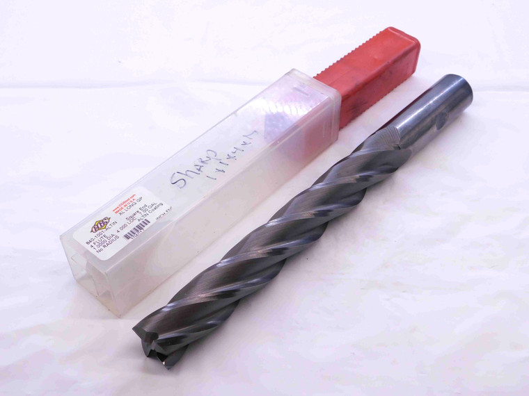 HTC TOOL 1" O.D. 7" LOC AlTiN CARBIDE END MILL 1" SHANK 4 FLUTE 770-4110 1.0 - NS2413LVR