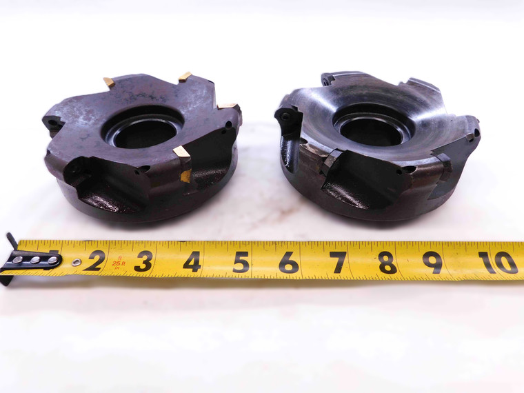 2pcs MILTEC 5" O.D. FACE MILL 1 1/2 PILOT 5/8 KEY HOLDS 6 INSERTS 5.0 INDEXABLE - NS2659AX4