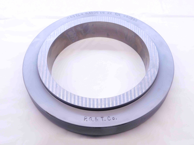 6.1905 CL XX MASTER PLAIN BORE RING GAGE 6.1875 +.0030 6 3/16 157.239 mm CHECK