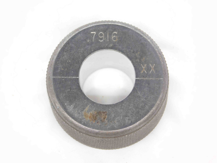 .7916 CLASS XX MASTER PLAIN BORE RING GAGE .7813 +.0103 OVERSIZE 25/32 20 mm USA - DM3399CW5