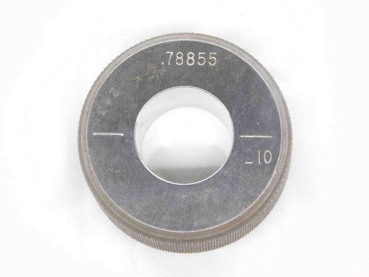 .78855 MASTER PLAIN BORE RING GAGE .7813 +.0072 OVERSIZE 25/32 20 mm SETTING USA - DM3416CW5