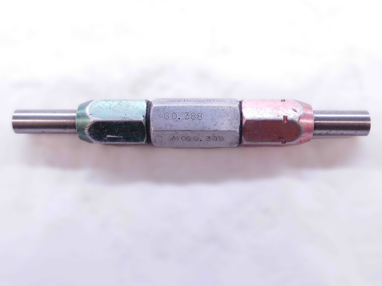 .3880 & .3990 CL X PIN PLUG GAGE GO NO GO .3906 -.0026 25/64 10 mm .388 .399 - NS2892CG4