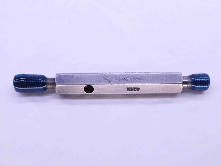 3/8 24 NF 3 THREAD PLUG GAGE .375 .3750 GO NO GO P.D.'S = .3479 & .3503 UNF-3 - BL3428BU