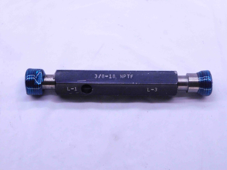 3/8 18 NPTF L1 & L3 PIPE THREAD PLUG GAGE .375 .3750 N.P.T.F. DRYSEAL TAPER - DW3932RDRL