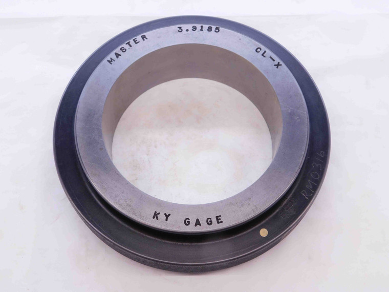 3.9185 CL X MASTER PLAIN BORE RING GAGE 3.9219 -.0034 OVERSIZE 3 59/64 99.530 mm