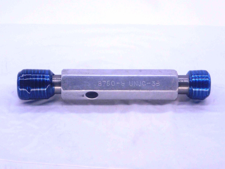 7/8 9 UNJC 3B THREAD PLUG GAGE .875 .8750 GO NO GO P.D.'S = .8028 & .8089 CHECK - DW37776OB5