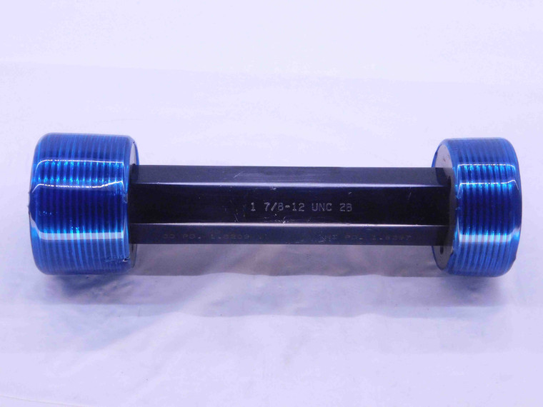 1 7/8 12 UN 2B SPECIAL THREAD PLUG GAGE 1.875 GO NO GO P.D.'S = 1.8209 & 1.8297 - DW37786CG4